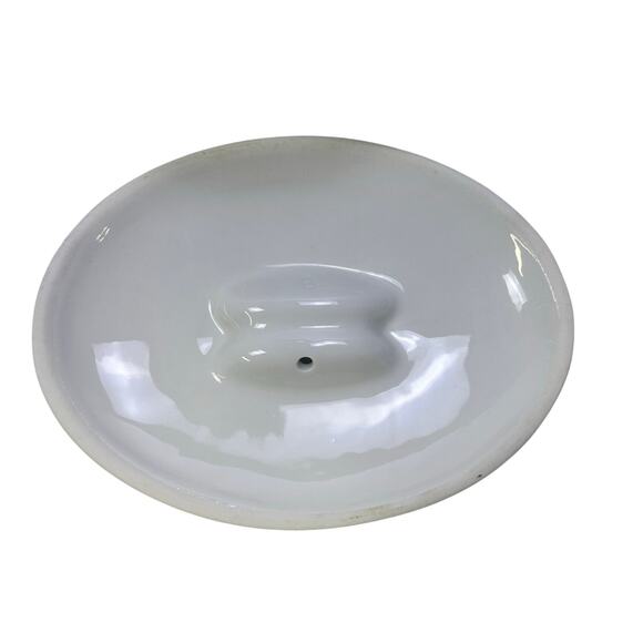 Porcelaine de Paris Vintage Oval Covered Baker Hand Painted Waterfowl Design - Picture 6 of 9